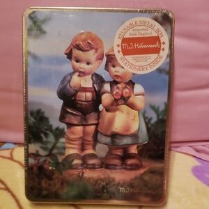 M.J. Hummel Stationery Metal Tin with Children Design Factory Sealed New
